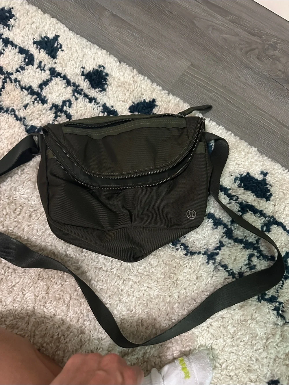 Lululemon Olive Green Crossbody Bag